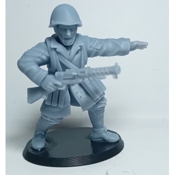 1/32 Greek Soldier with Machine Gun WWII